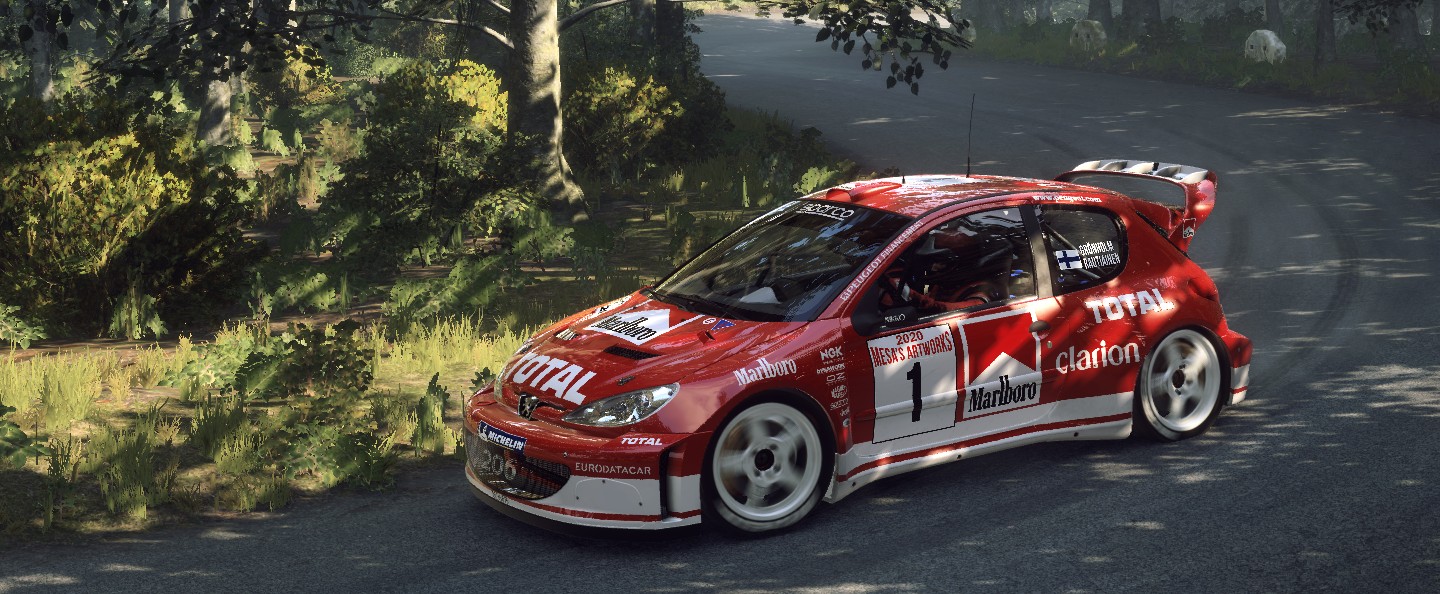 Peugeot 206 WRC Grönholm livery