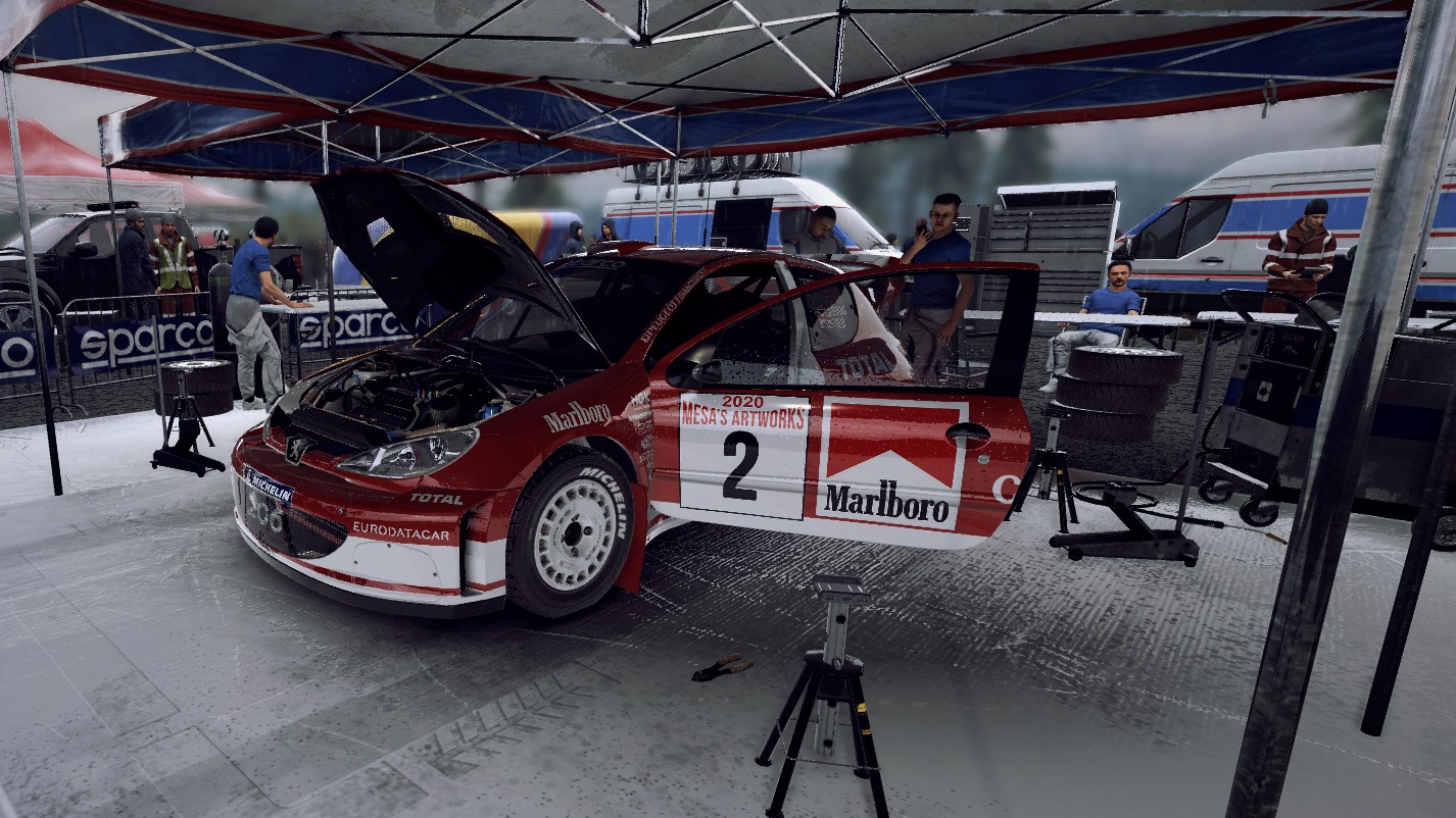 Peugeot 206 WRC Burns livery